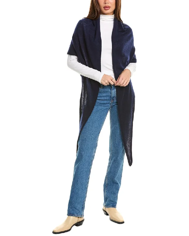 Amicale Cashmere Jersey Triangle Cashmere Wrap