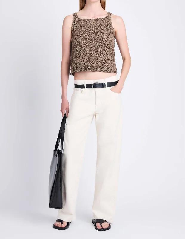 Label Drew Sweater In Marled Knits