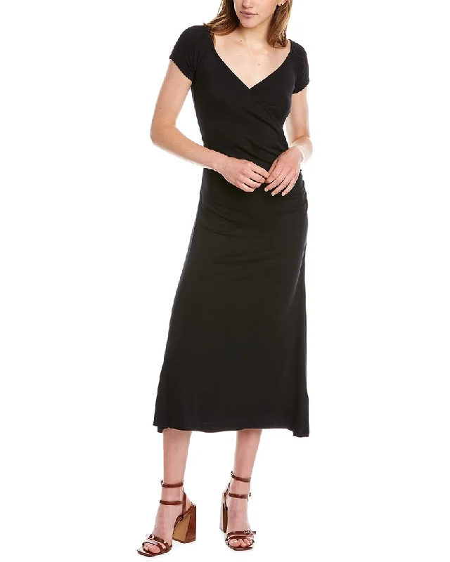 Vince Off-Shoulder Wrap Dress