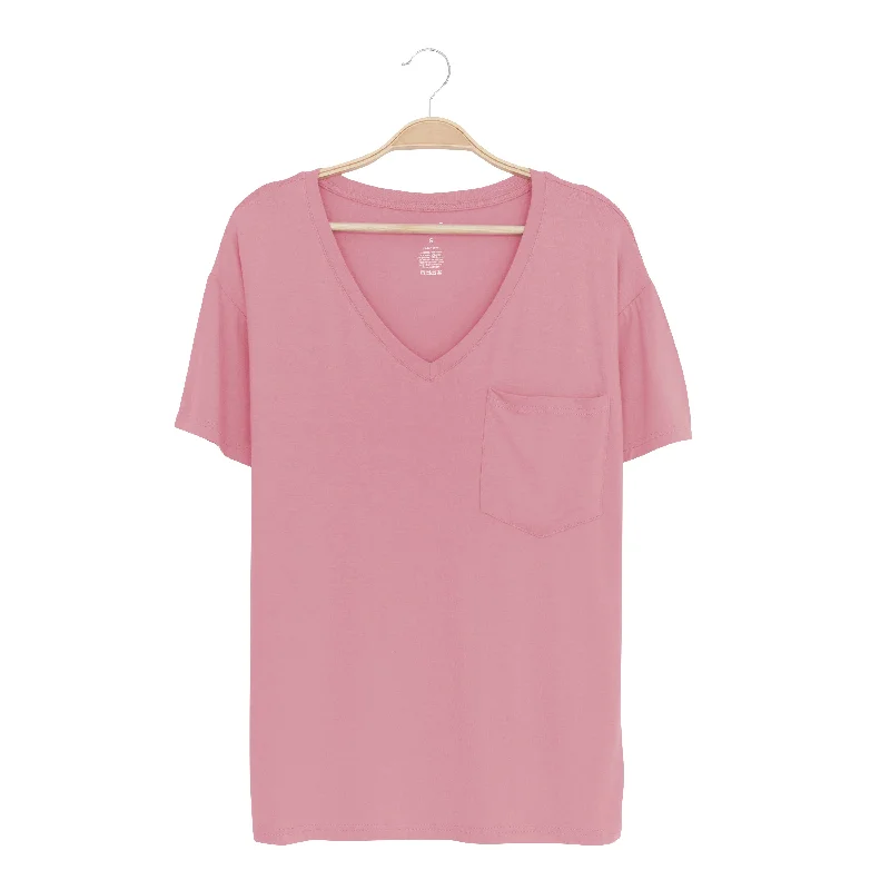 Women’s Relaxed Fit V-Neck in Apple Blossom