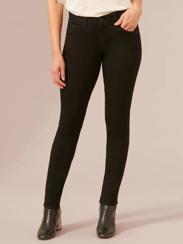 Stretch Black Denim "Ab"solution® Petite Jegging