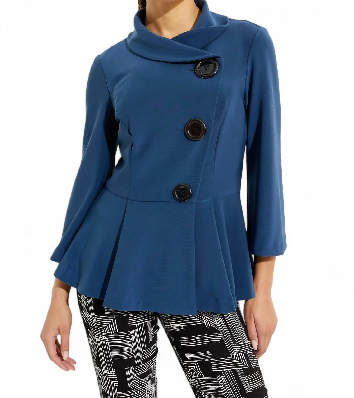 Button Front Jacket In Nightfall