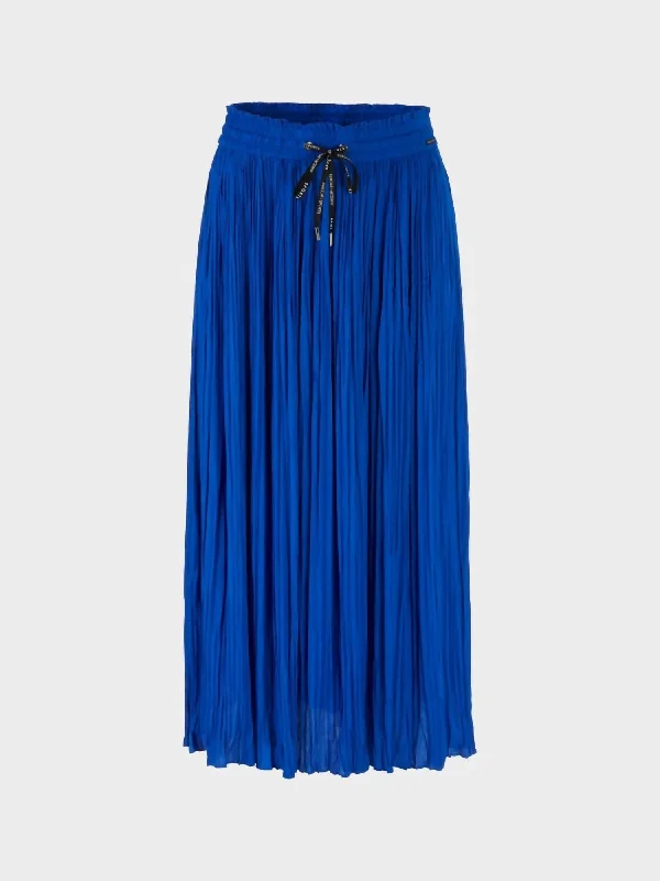 Midi Length Skirt With Pleats In 365