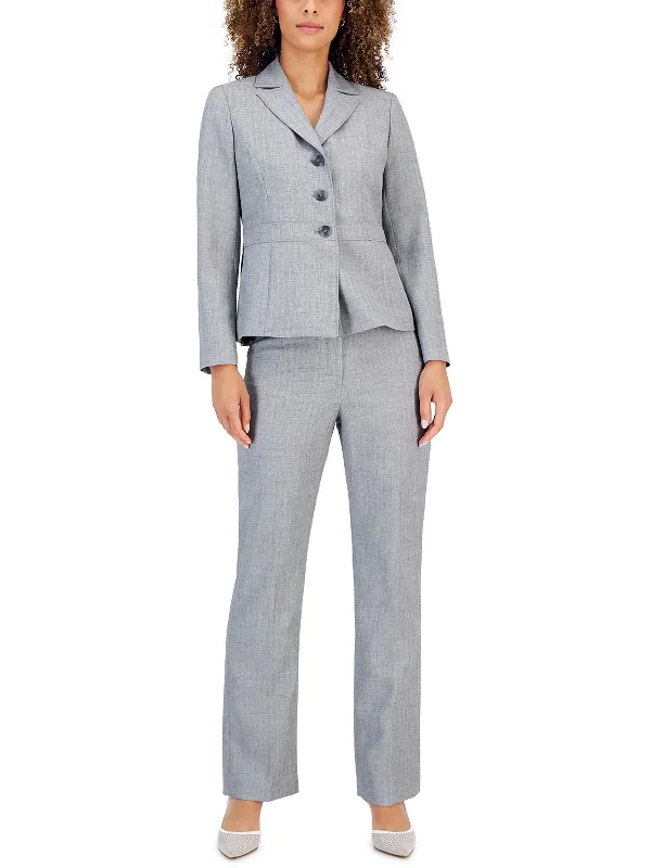 Petites Womens 2PC Polyester Pant Suit