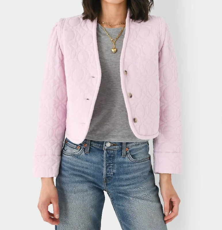 Phelps Quilted Jacket In Pale Pink