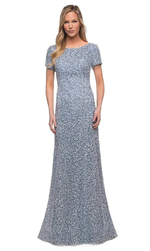 La Femme - 29134 Modest Embroidered Mother of the Bride A-line Dress