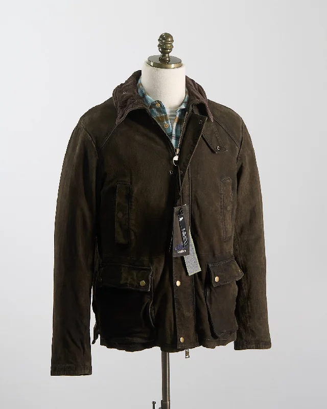 'Balmoral' Suede Field Jacket