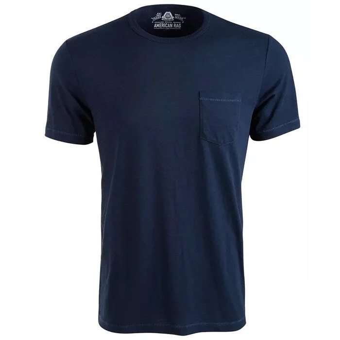 American Rag Men's Slub Pocket T-Shirt Blue Size Small