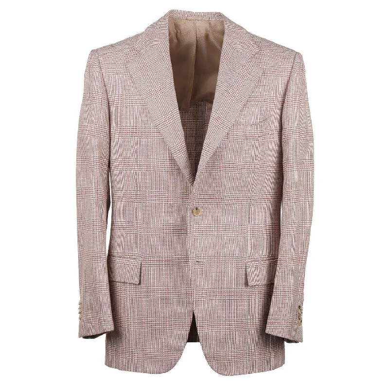 Cesare Attolini Layered Check Cotton Sport Coat