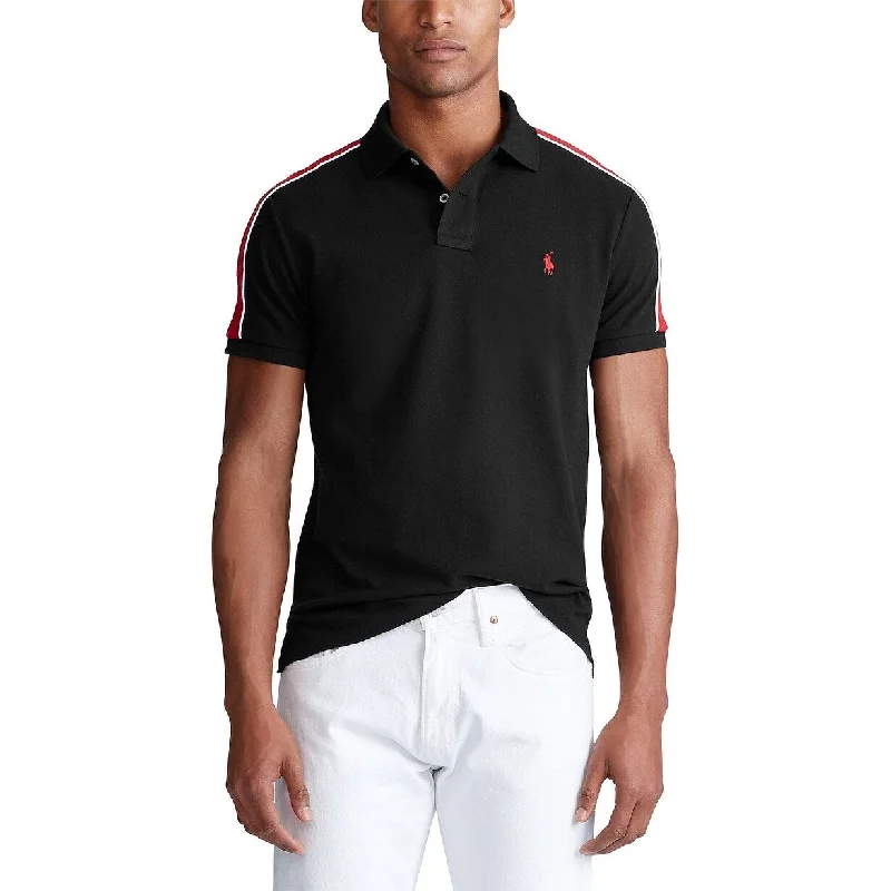 Polo Ralph Lauren Men's Lunar New Year Mesh Polo Shirt Black Size X-Small