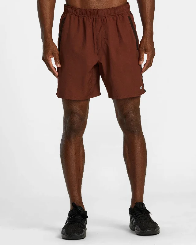 Yogger Control 17" Training Shorts - Red Brick