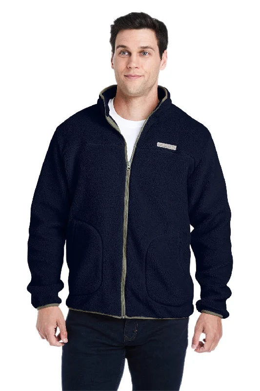 Columbia Mens Rugged Ridge II Sherpa Fleece Full Zip Jacket - Collegiate Navy Blue