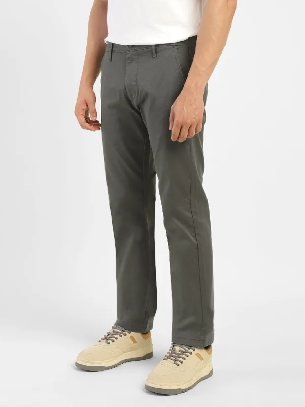 Men's Grey Slim Fit Trousers