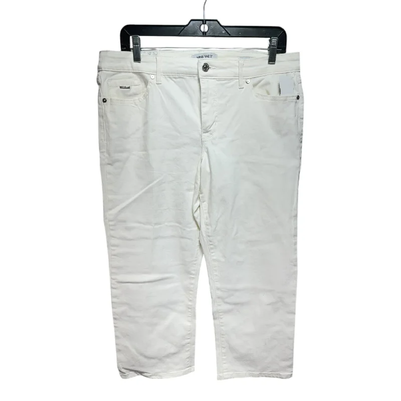 Pants Cropped By Nine West In Cream, Size: 12