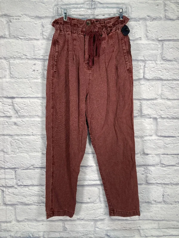 Pants Wide Leg By Free People In Maroon, Size: 6