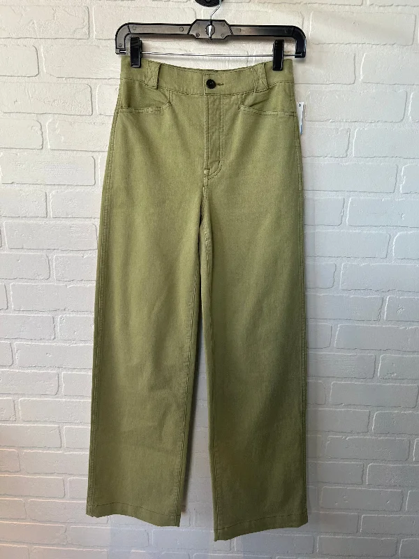 Pants Wide Leg By Madewell In Green, Size: 0