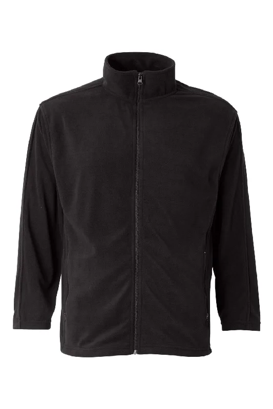 Sierra Pacific Mens Pill Resistant Microfleece Full Zip Jacket - Onyx Black