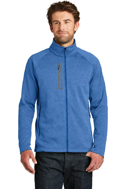 The North Face Mens Canyon Flats Full Zip Fleece Jacket - Heather Monster Blue - Closeout