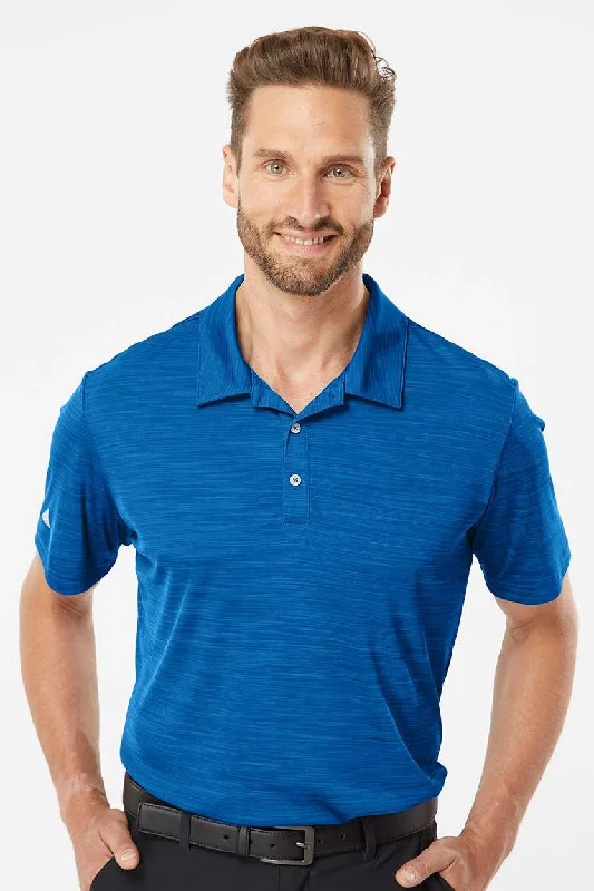 Adidas Mens UPF 50+ Short Sleeve Polo Shirt - Collegiate Royal Blue Melange