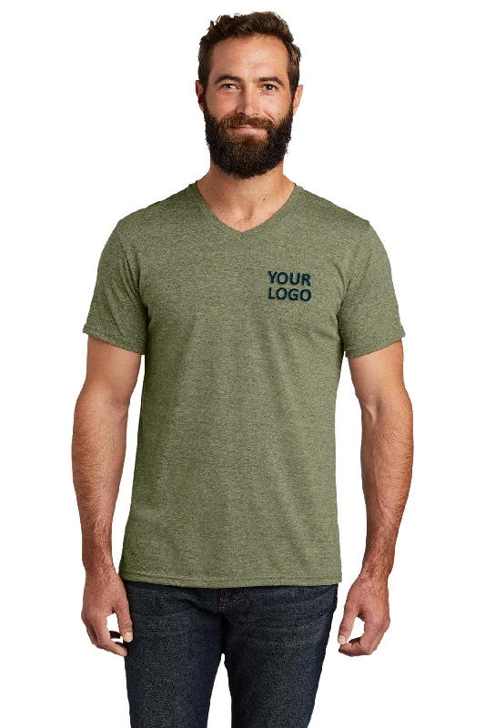 Allmade Unisex Tri-Blend Custom V-Neck Tee, Olive You Green