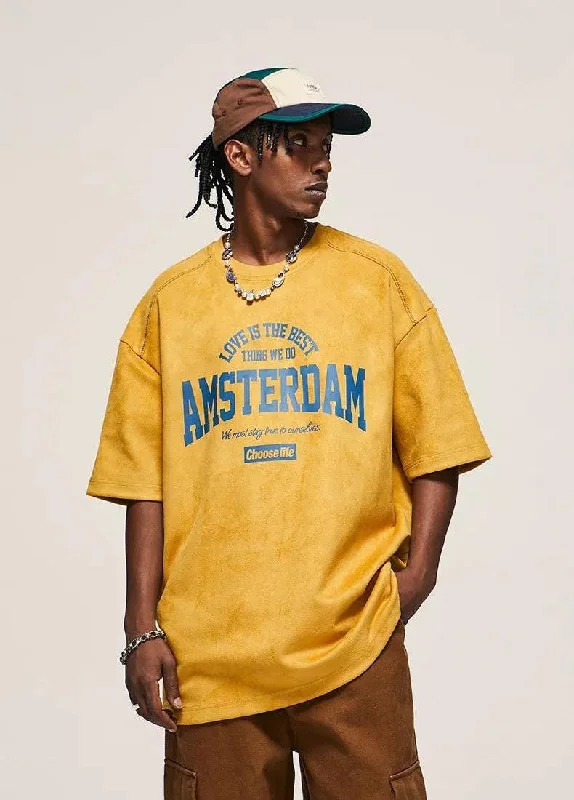 Amsterdam Suede Tee