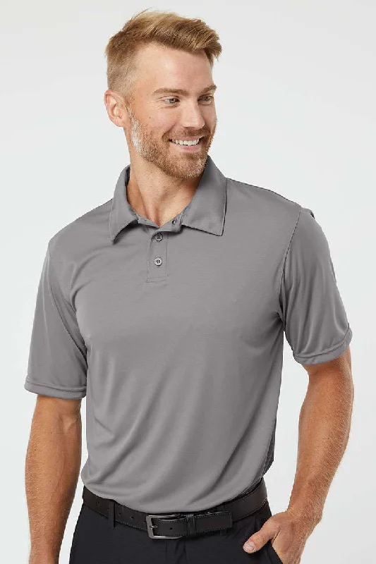 Augusta Sportswear Mens Vital Moisture Wicking Short Sleeve Polo Shirt - Graphite Grey