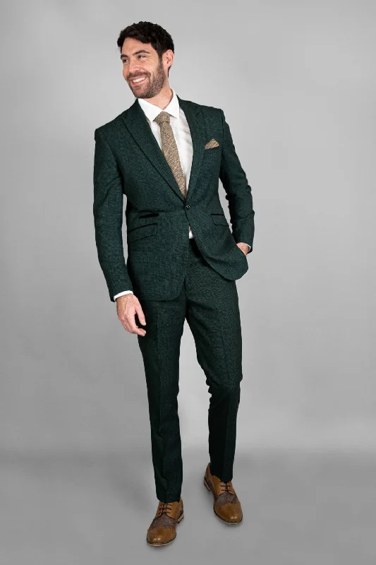 Caridi Olive Three Piece Suit