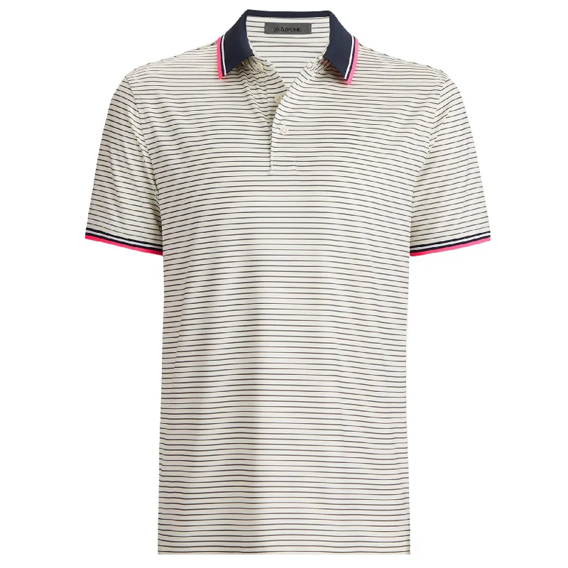 Circle G's Glitch Tech Jersey Polo Winter White - AW24