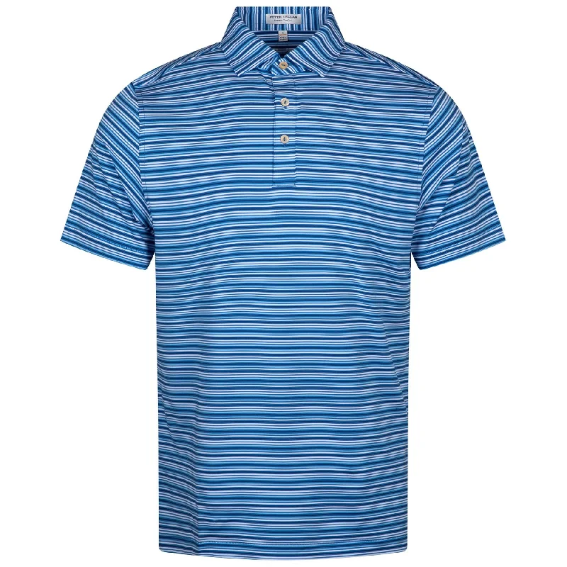 Clifton Performance Jersey Polo Sean Self Collar Mako Blue - AW24