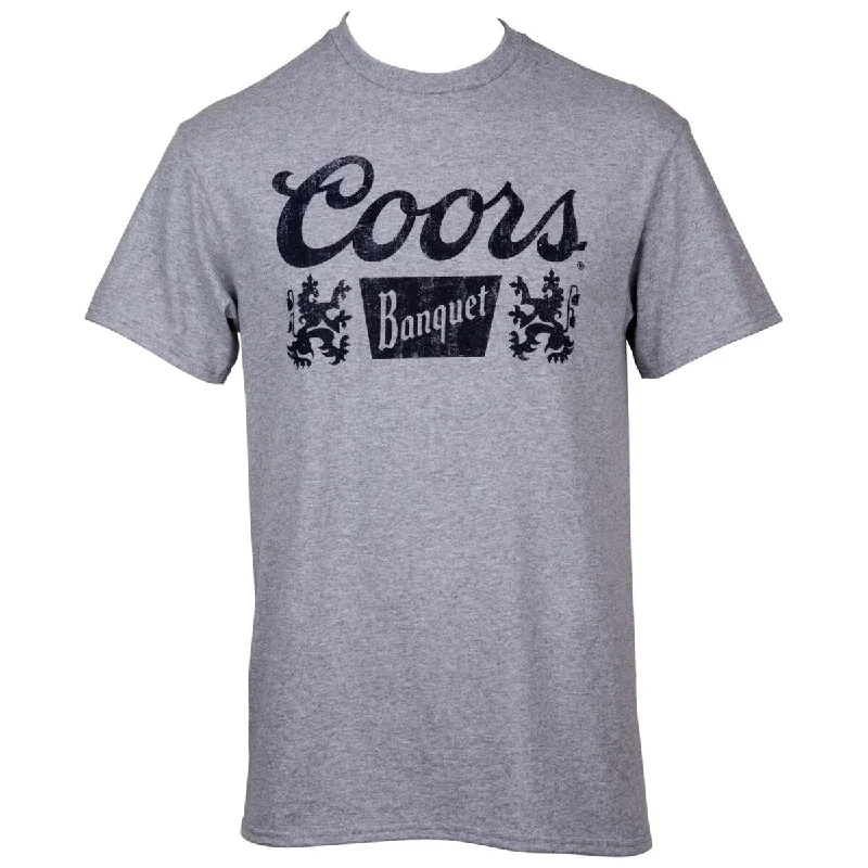 Coors Banquet Logo Distressed Print Grey Colorway TShirt