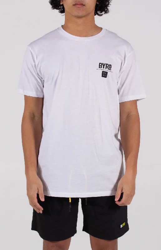 Byrd Circle Logo SS Tee | White