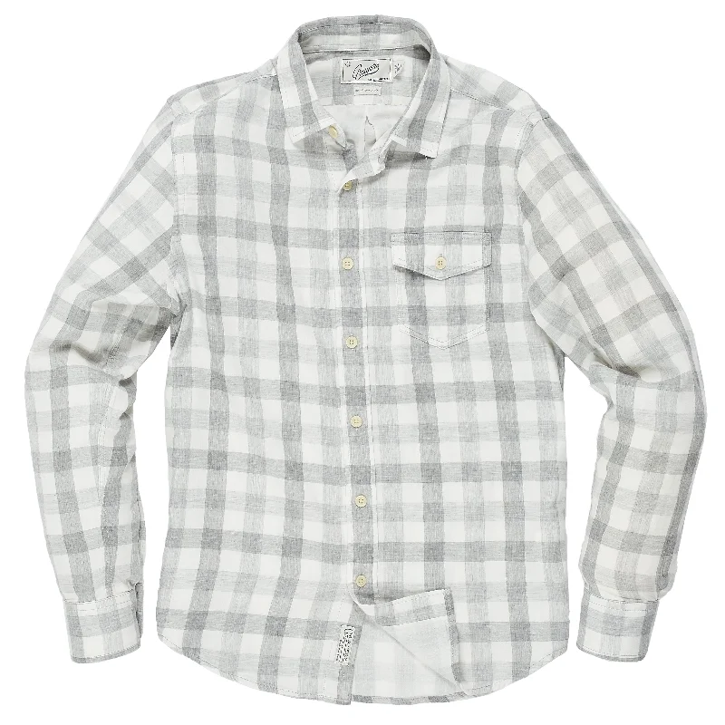 Durham Double Cloth Shirt - Heather Gray Gingham