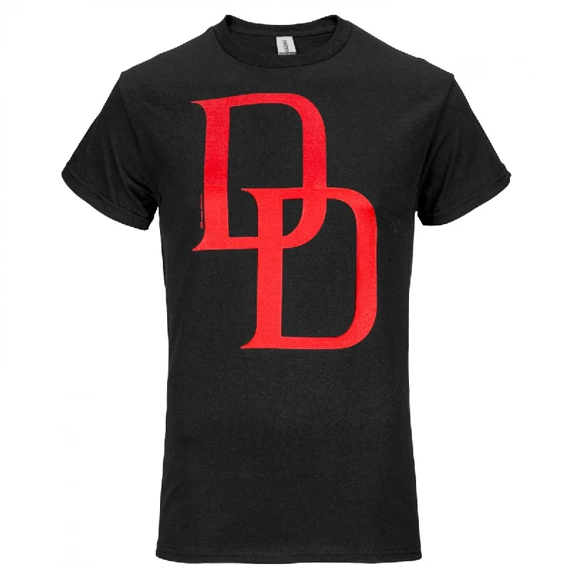 Daredevil Classic Logo Red On Black TShirt