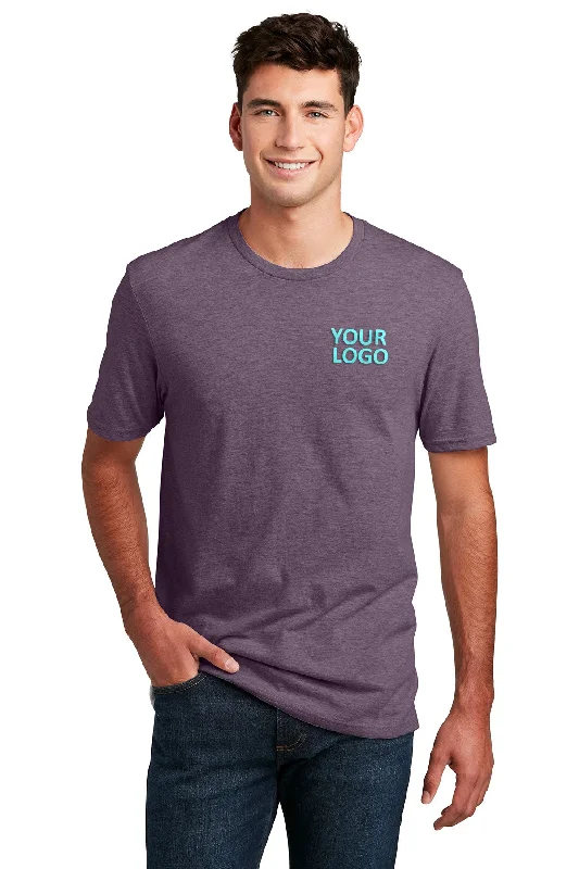 District Made Mens Perfect Blend Tee's, Heathered Eggplant