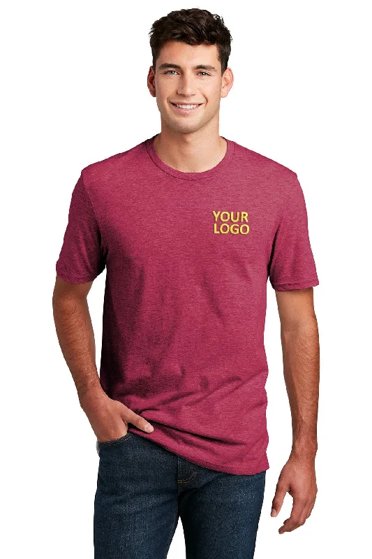 District Made Mens Perfect Blend Tee's, Heathered Red