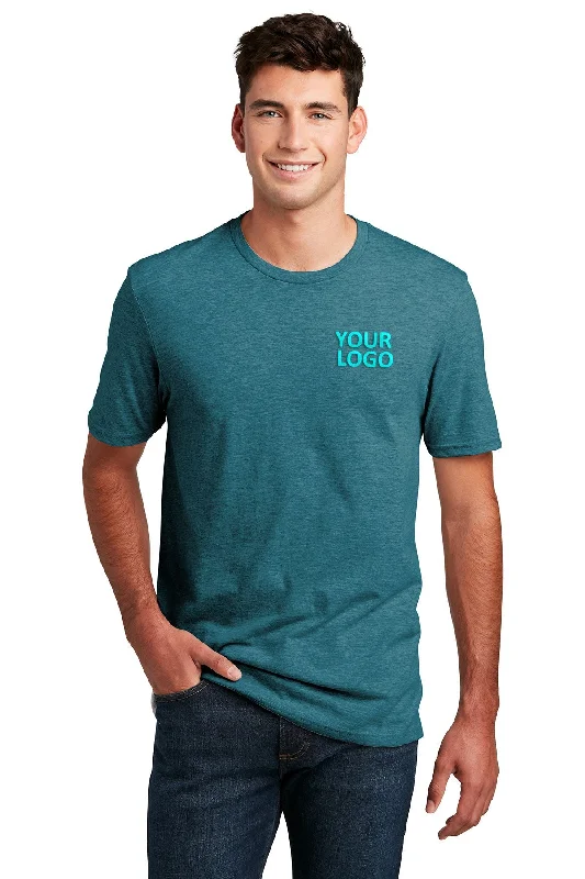 District Made Mens Perfect Blend Tee's, Heathered Teal