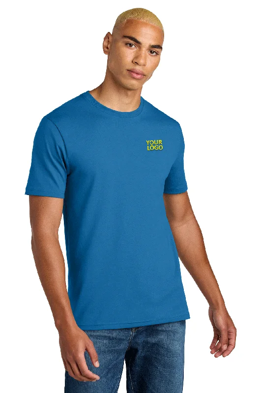 District Perfect Weight Icon Custom Tees, Bright Blue