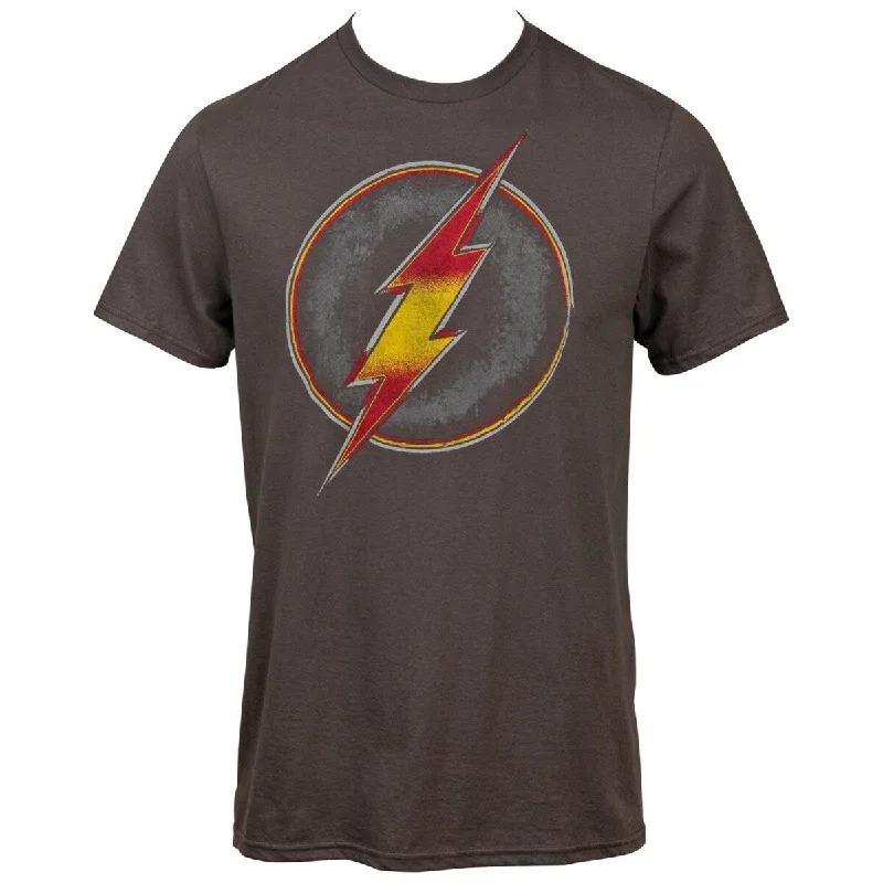 Flash Distressed Red And Yellow Symbol TShirt