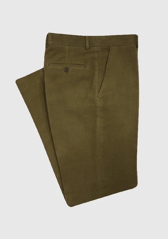 Frank Cotton Moleskin Trousers - Lovat