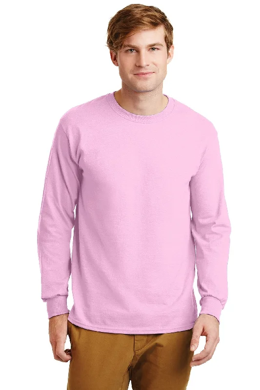 Gildan Ultra Cotton Long Sleeve T Shirt Light Pink