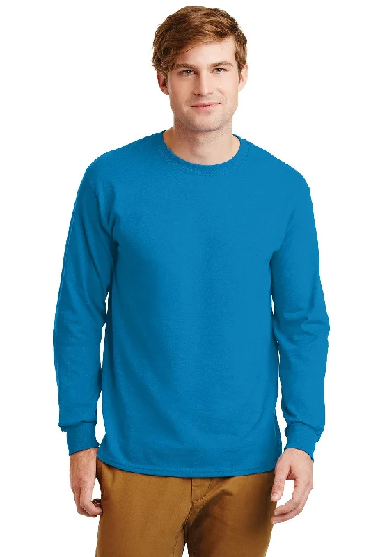 Gildan Ultra Cotton Long Sleeve T Shirt Sapphire