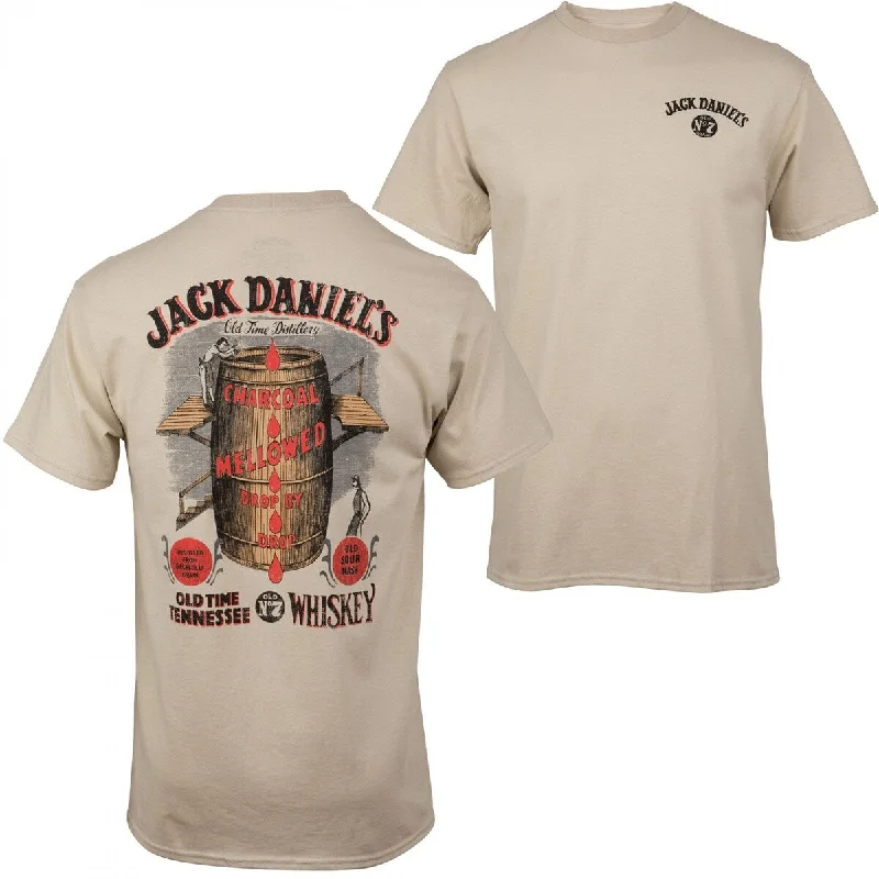 Jack Daniels Whisky Barrel Front And Back Print TShirt