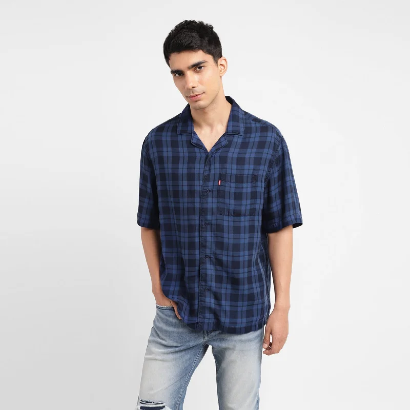 Men's Checkered Relaxed Fit Shirt