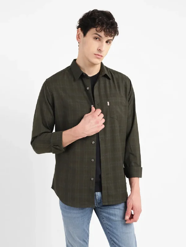 Men's Checkered Slim Fit Shirt