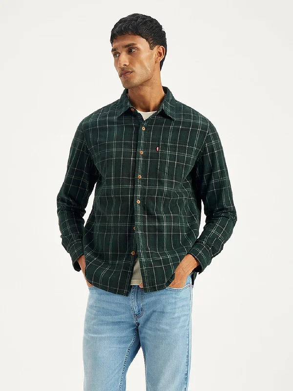 Men's Plaid Regular Fit Shirt