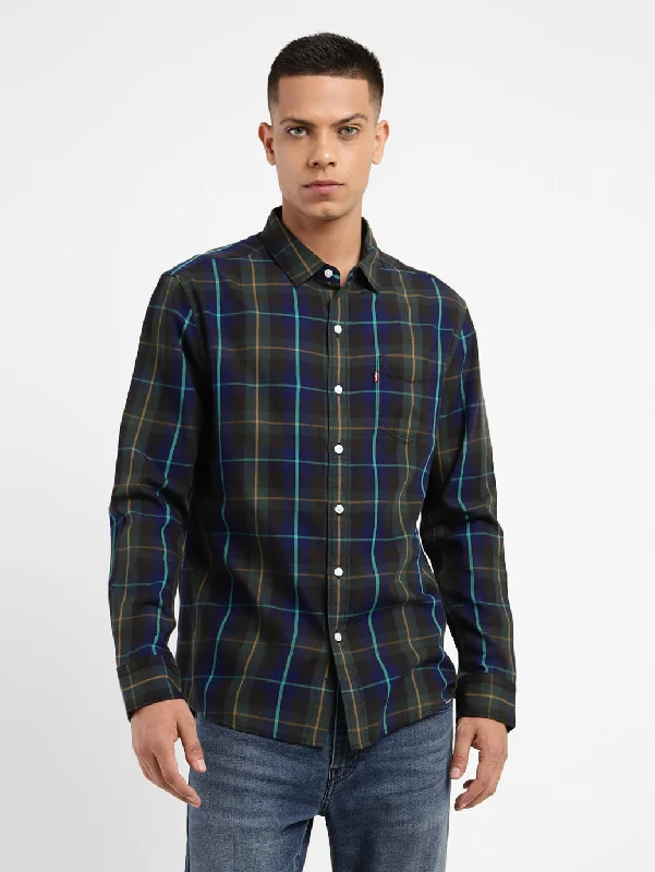 Men's Checkered Slim Fit Shirt