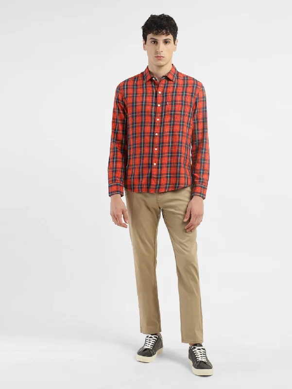 Men's Checkered Slim Fit Shirt