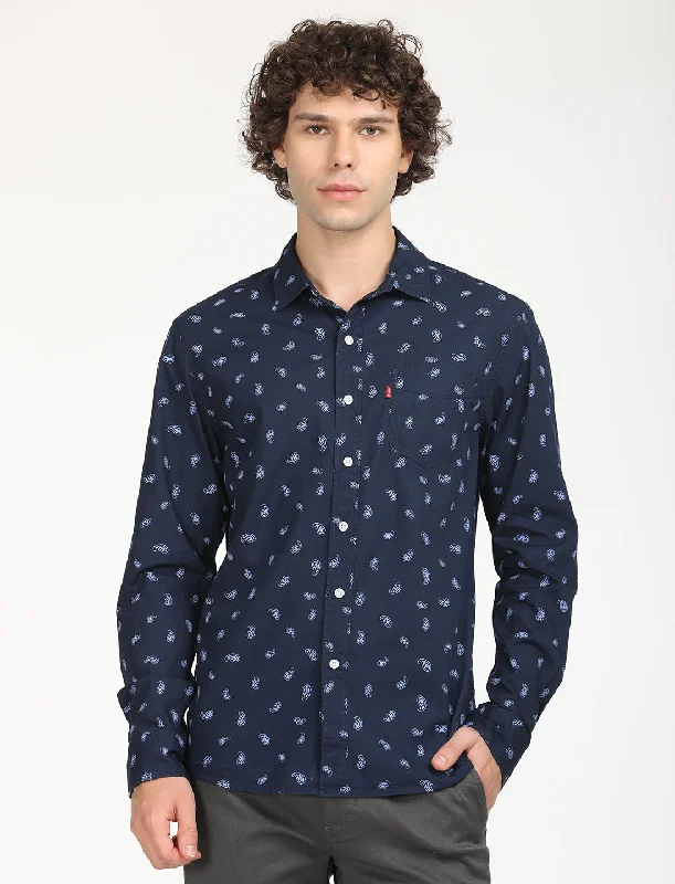 Men's Printed Slim Fit Shirt