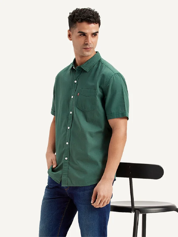 Men's Solid Regular Fit Shirt