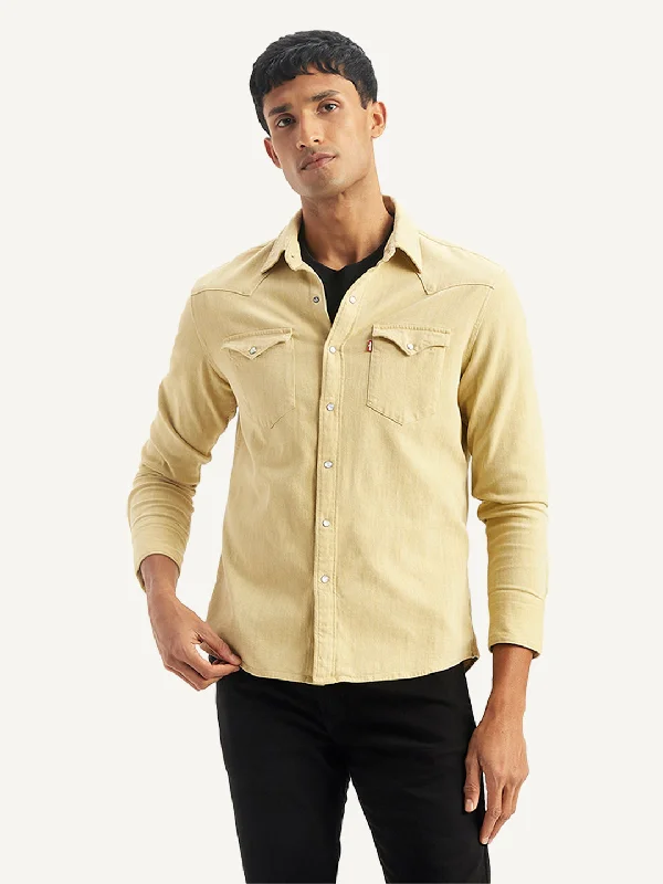 Men's Solid Slim Fit Shirt